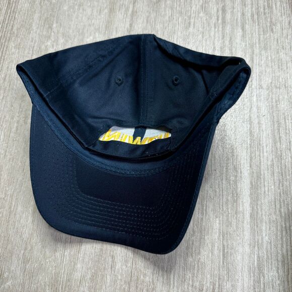 Irwin Tools Hat Cap Navy Blue Embroidered Script Logo NWOT Strap Back Workwear - Picture 2 of 3